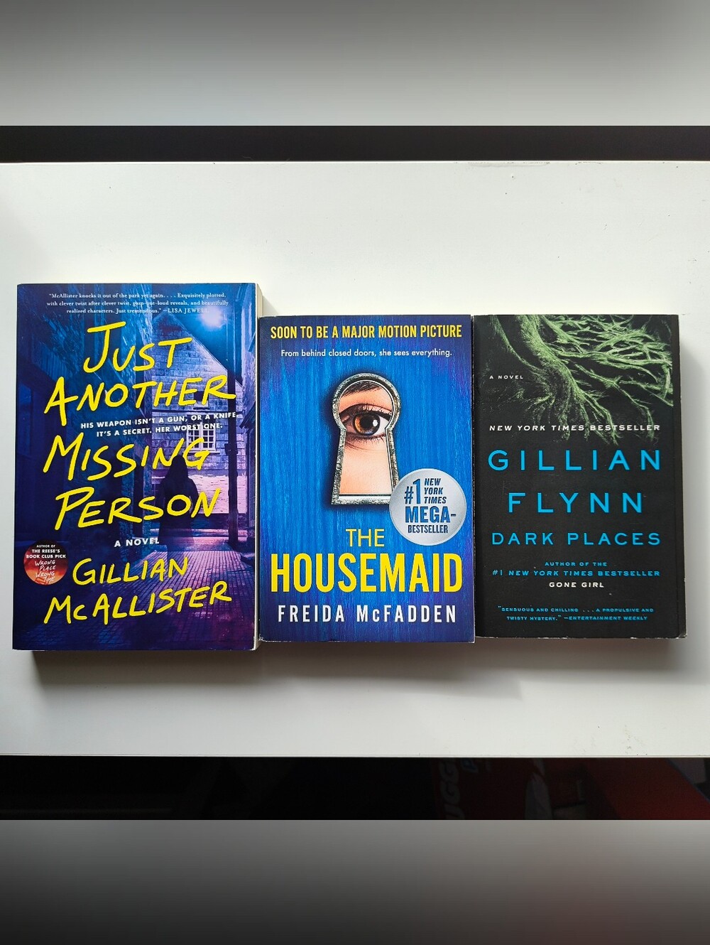 📚 3 Psychological Thriller Paperback Bundle — McAllister, McFadden, Flynn